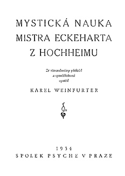 Obálka knihy Mystické učení mistra Eckeharta